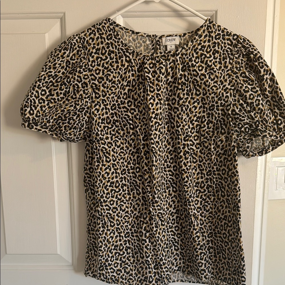 J. Crew Leopard Print Women's Top